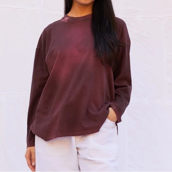 Dr. Collectors Basic Long Sleeve Tee Double Face Dye Desert Rose - Picture 2 of 10